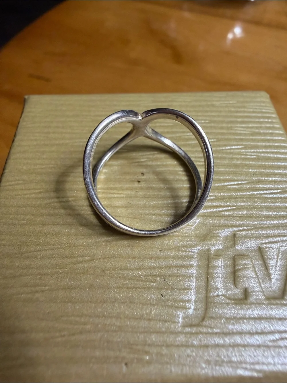 Minimalist Ring Sz 6 925 Sterling Silver Infinity Crossover Ring